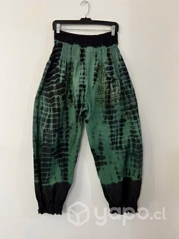 Pantalón Hindu Con Bolsillo Talla 2xl/3xl Verde