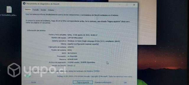 Notebook lenovo - Imagen 3