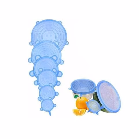 Pack 6 Tapas Silicona Menaje Cocina