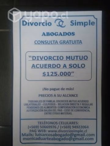 Divorcios rápidos económicos en cuotas