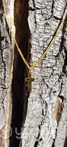 Collar cruz acero inoxidable