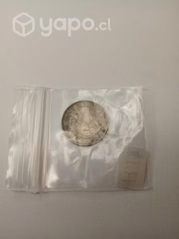 Moneda de medio decimo chileno 1892 - Imagen 2