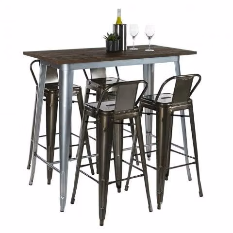Mesa Tolix Alta120x60cm, Pub, Personalizable