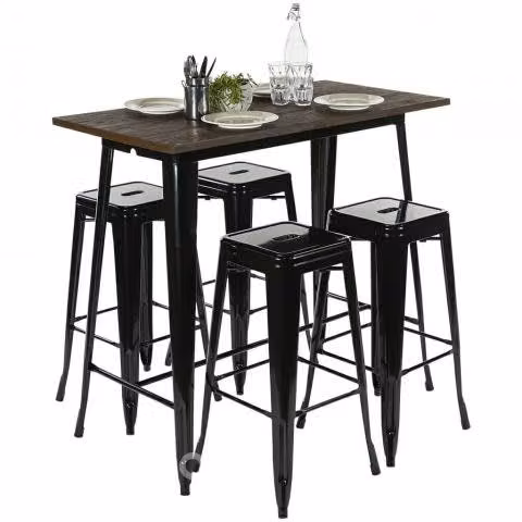 Mesa Tolix Alta120x60cm, Pub, Personalizable