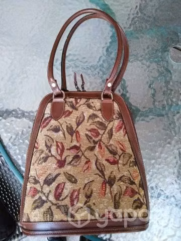 Cartera cuero cafe