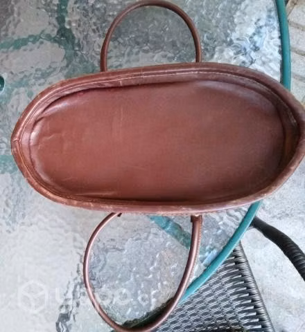 Cartera cuero cafe