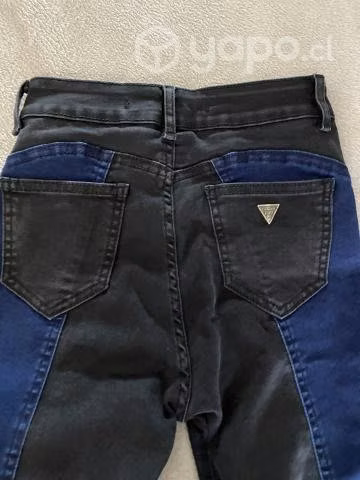 Jeans bicolor pata de elefante - Imagen 3