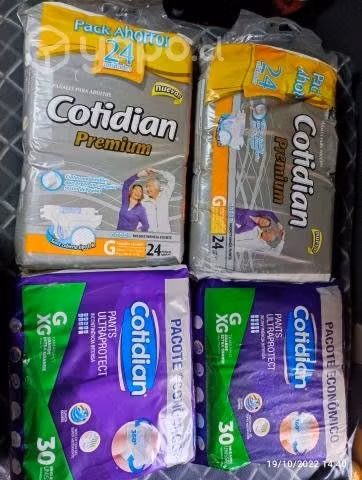 Pack 4 maletas de pañales para adulto
