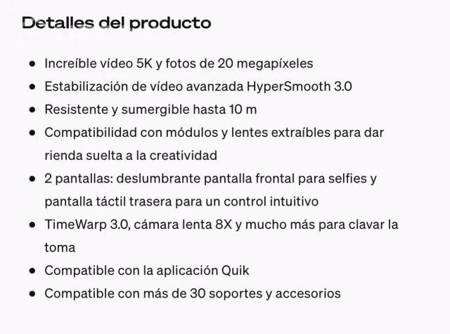 Go Pro Hero 9 nueva