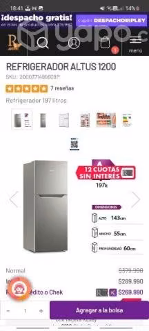 Refrigerador Mademsa
