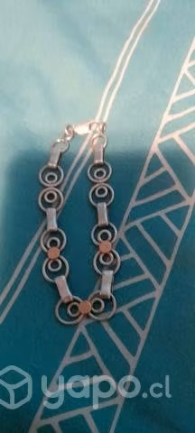 Cadena de plata  y pulsera de platacon