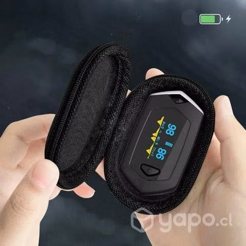 Oximetro recargable USB C + estuche + correa