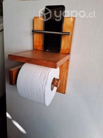 Porta papel higienico rústico