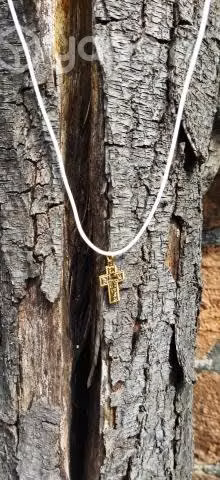 Collar cruz acero inoxidable