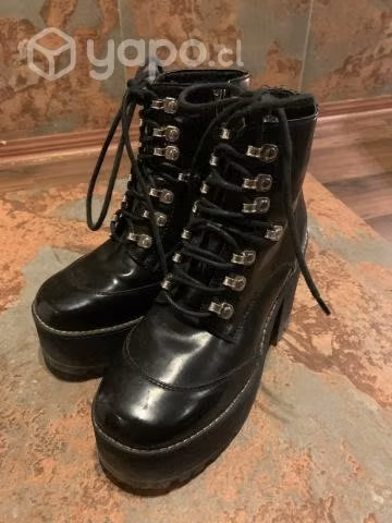 Botines con tacos negros CMORAN - Imagen 3