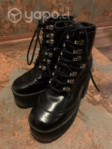 Botines con tacos negros CMORAN - Imagen 2