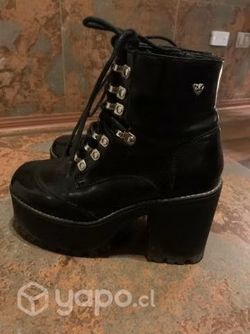 Botines con tacos negros CMORAN - Imagen 4