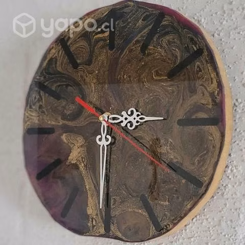 Reloj mural en resina epoxi - Imagen 2
