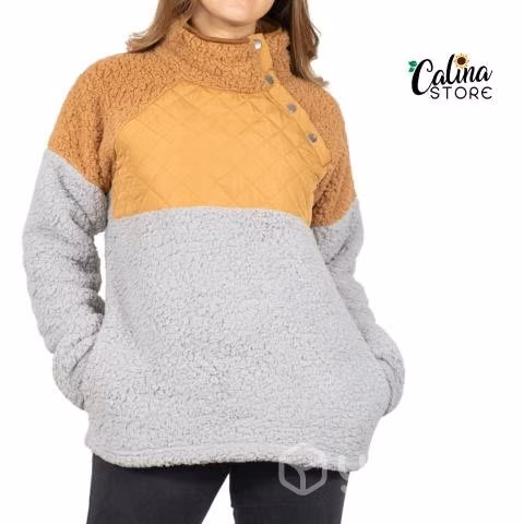 Poleron polar camelia cafe claro