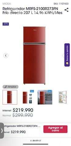 Refrigerador usado Midea 210 Litros