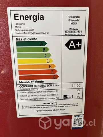 Refrigerador usado Midea 210 Litros