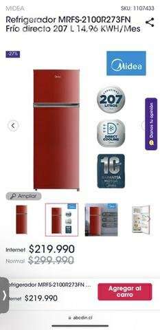 Refrigerador usado Midea 210 Litros