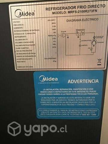 Refrigerador usado Midea 210 Litros