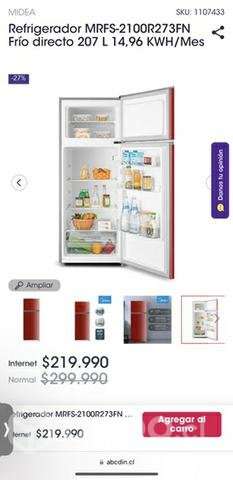 Refrigerador usado Midea 210 Litros