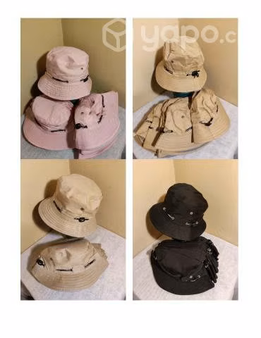 Varios tipos de gorros nuevos