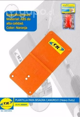 Plantilla para bisagra de cazoleta