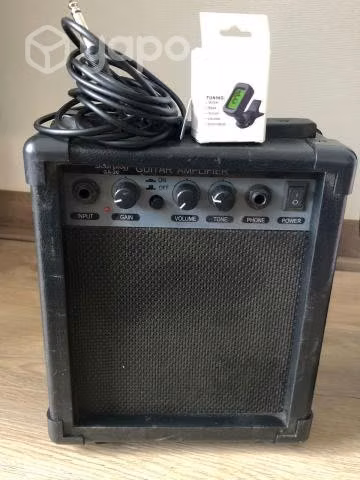 Guitarra eléctrica con amplificador y accesorios - Imagen 2