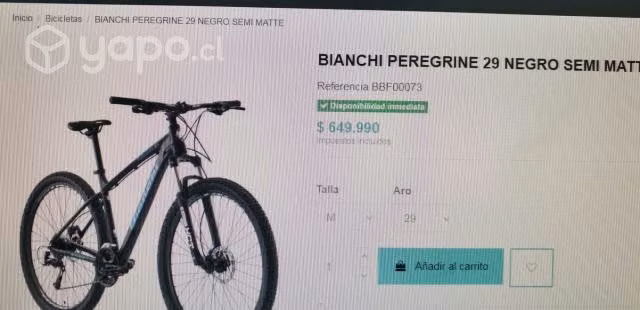 Bianchi peregrine nueva