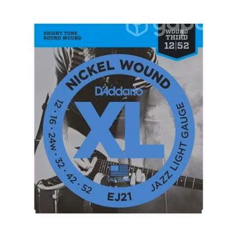 D'Addario EJ21 Cuerdas Guitarra Eléctrica 12-52