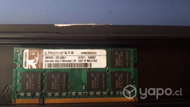 RAM 1gb DDR2 Kingston