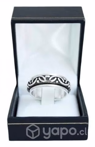 Anillo 100% plata fina ley para hombre diseño #3