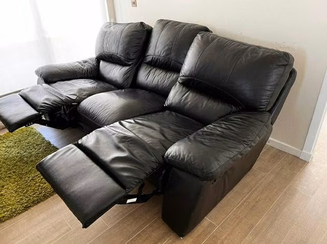 Bergere cuero 3 cuerpos