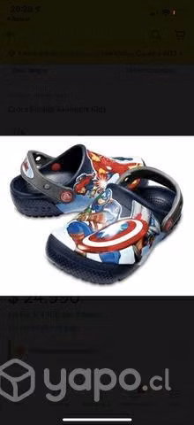 Zapatillas Crocs advergers talla 4 (19-20) 11,5 cm
