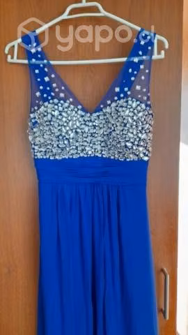 Vestido fiesta azul rey