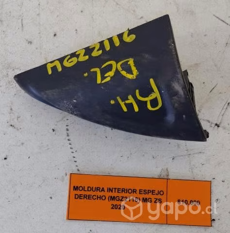 Moldura Interior Espejo Derecho (MGZ2116) MG ZS 20
