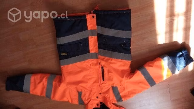 Parka de trabajo naranjo azul sin uso
