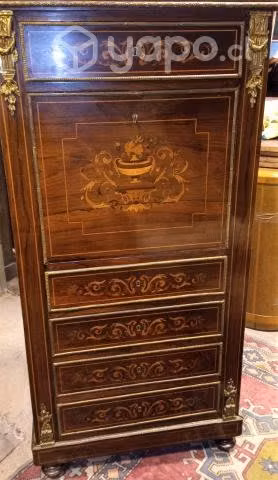 Elegante antiguo secretaire chiffonnier 1900
