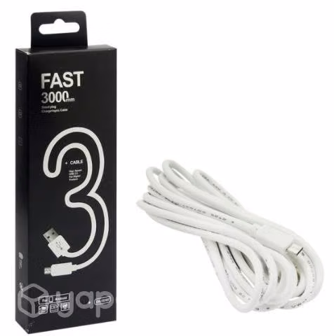 Cable USB Micro 5 Pin De 3 Metros, Fast Charge Y D - Imagen 2
