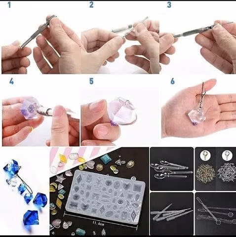 Set de molde y accesorios para trabajos con resin0