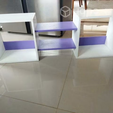 Repisa blanco lila mueble repisa librero