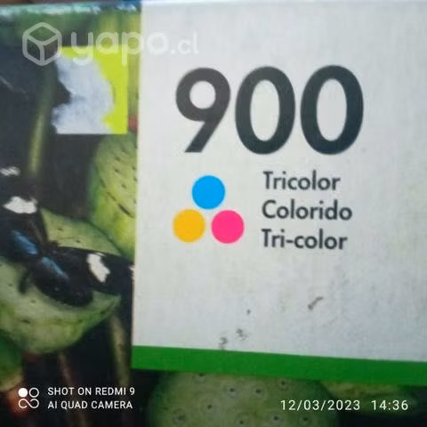 Tinta hp 900 color original
