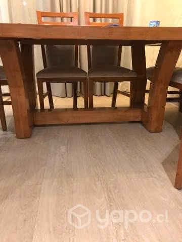 Comedor de madera lenga impecable - Imagen 3