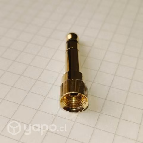Adaptador plug metálico de 1/4", con hilo interno