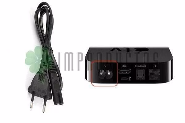 Cable Poder Tipo 8 Notebook Consolas Radios Apple - Imagen 3