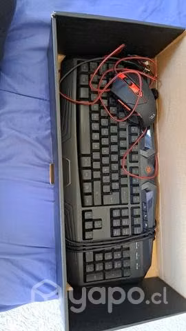 Teclado y mouse red dragon - Imagen 3