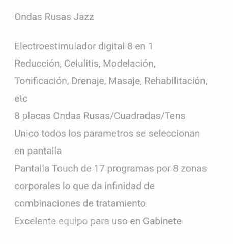 Electroestimulador Sveltia Jazz